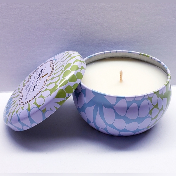 Natural Soy Candles ELDERFLOWER VERBENA Aqua de Soi Tin Candle 9 oz - Picture 2 of 4
